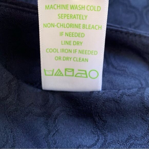 Lilly Pulitzer Textured Kelly Skinny Ankle Pants Midnight Navy Blue NWT - Picture 7 of 7